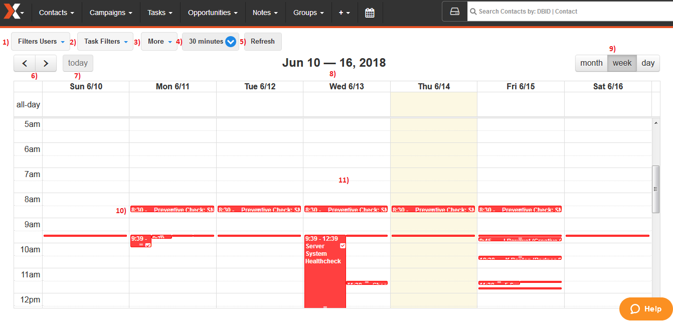 How To Use The Calendar SalesNexus Support