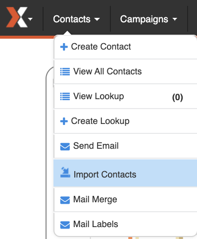 Navigate to Contacts ></noscript> Import Contacts”/></figure>



<p>2. Navigate to the “Outlook Contacts” tab at the top, and “check” the settings you’d like to enable.</p>



<figure class=